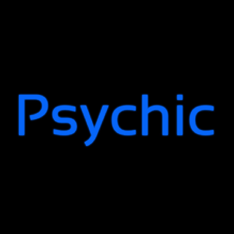 Custom Cursive Blue Psychic Neon Sign USA