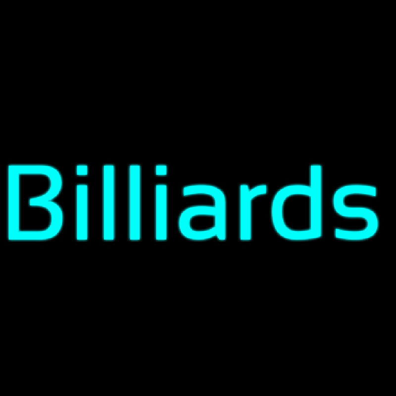 Custom Cursive Letter Billiards 2 Neon Sign USA