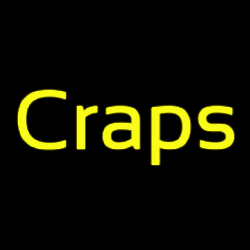 Custom Cursive Letter Craps 3 Neon Sign USA