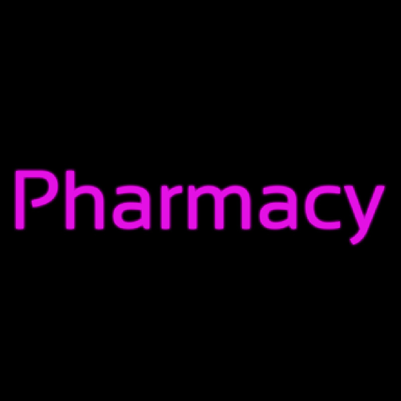 Custom Cursive Pink Pharmacy Neon Sign USA