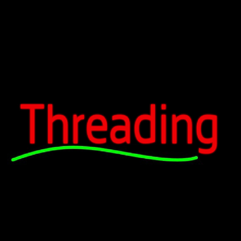Custom Cursive Red Threading Green Wave Neon Sign USA