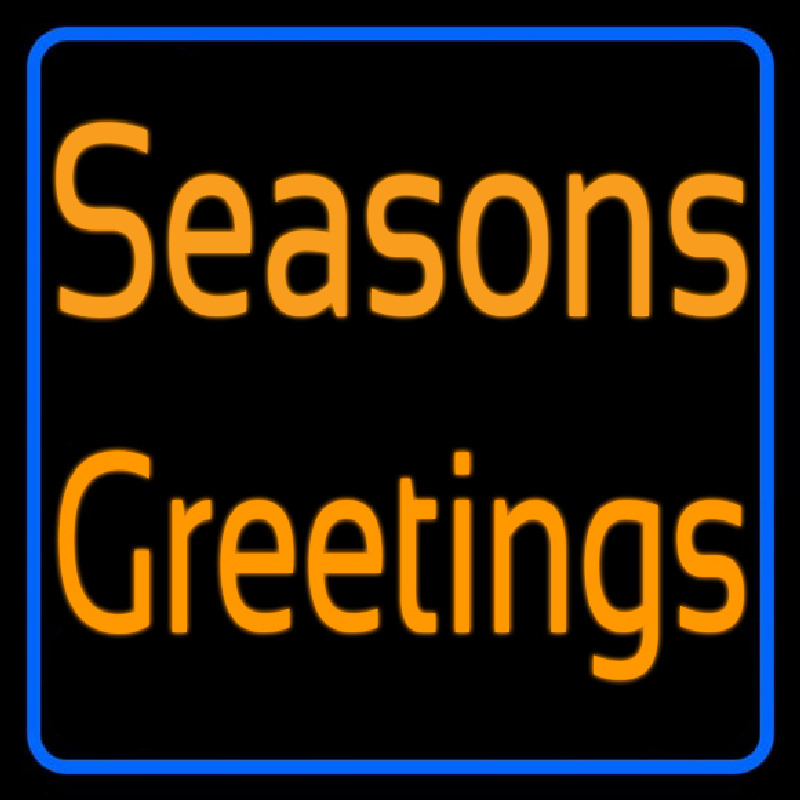 Custom Cursive Seasons Greetings1 Neon Sign USA