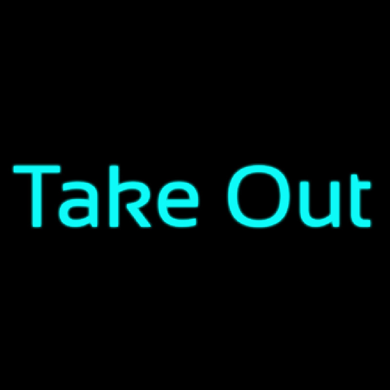 Custom Cursive Take Out Neon Sign USA