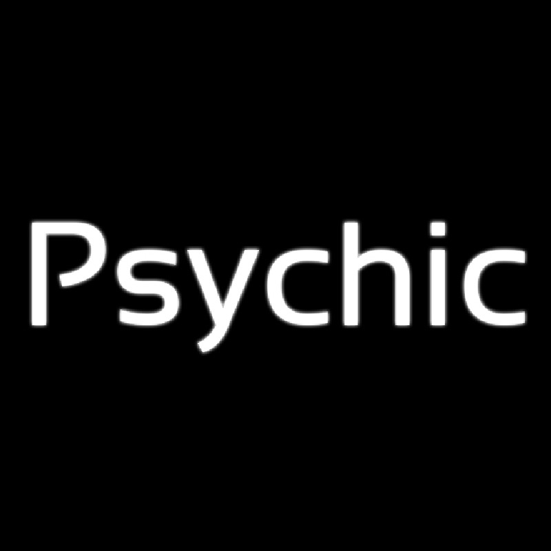 Custom Cursive White Psychic Neon Sign