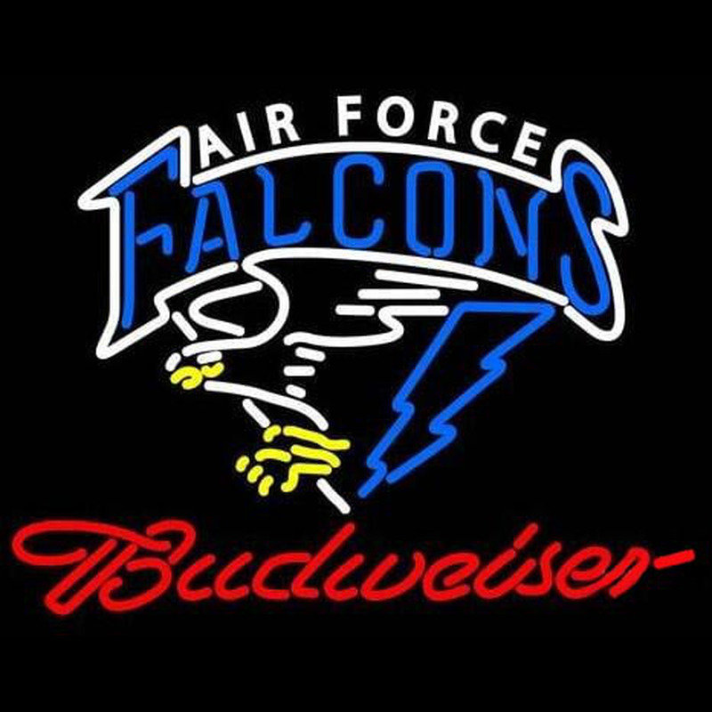Custom Custom Air Force Falcons With Budweiaer Real Neon Tube Neon Sign Neon Sign USA