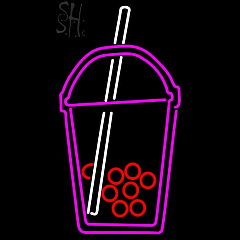 Custom Custom Boba Tea Symbol 1 Neon Sign USA