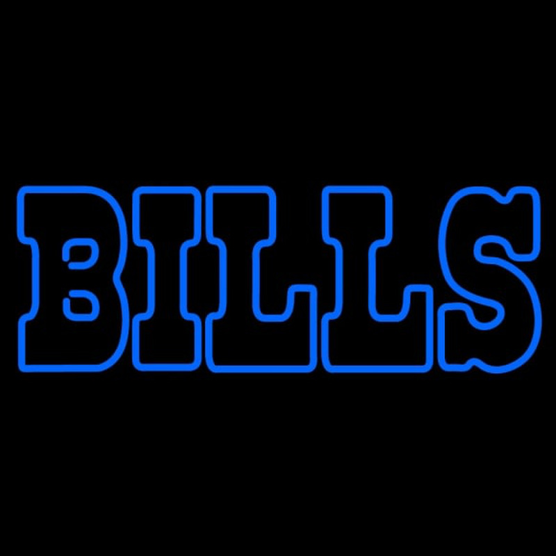 Custom Custom Buffalo Bills  Wordmark Logo Neon Sign Neon Sign USA