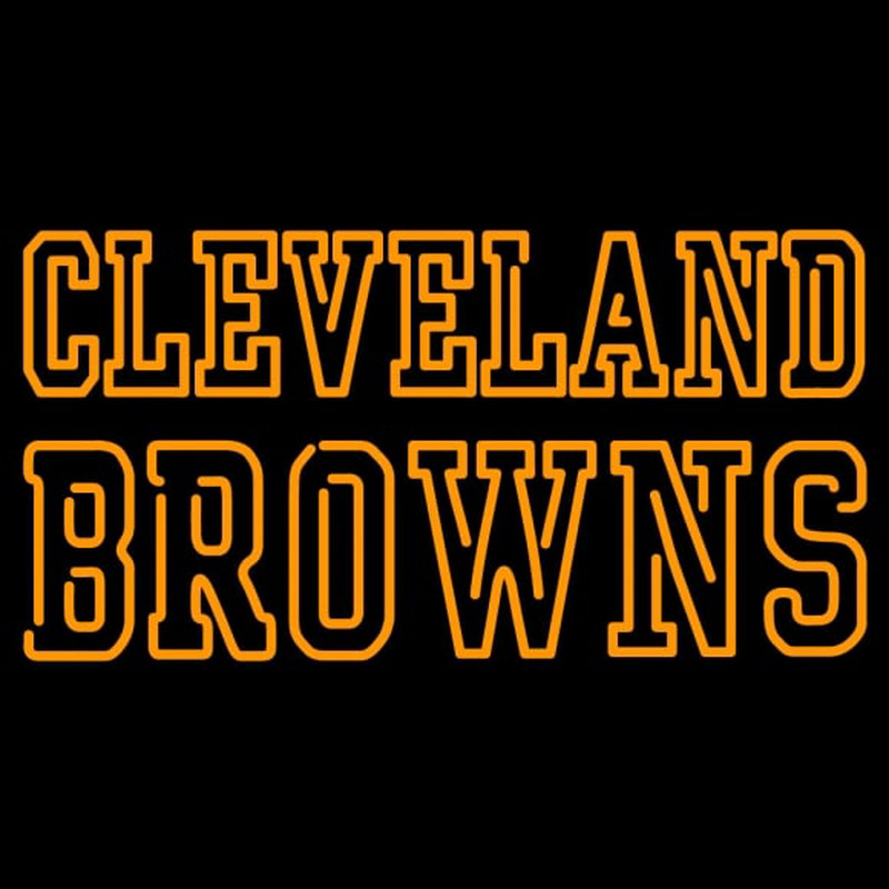Custom Custom Cleveland Browns  Wordmark Logo Neon Sign Neon Sign USA