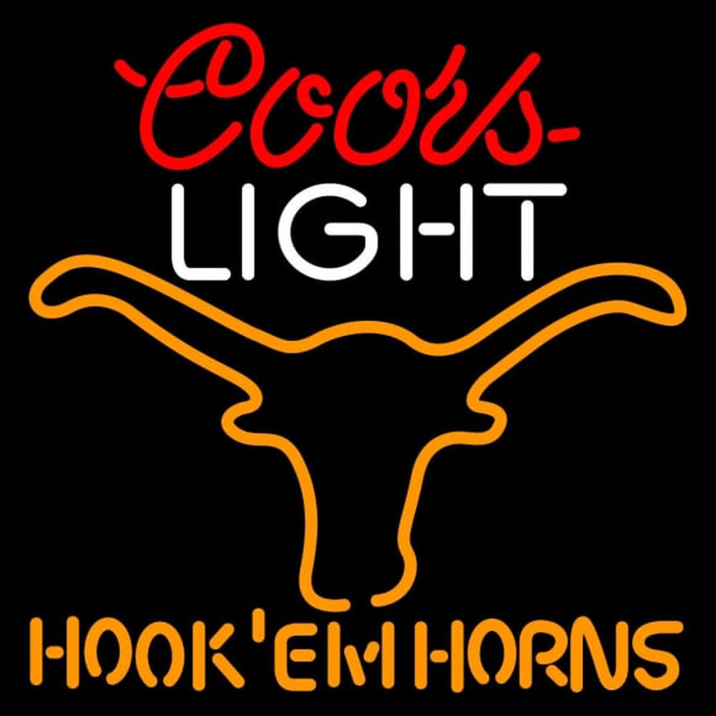 Custom Texas Longhorns Secondary 1974 Pres Logo NCAA Neon Sign USA