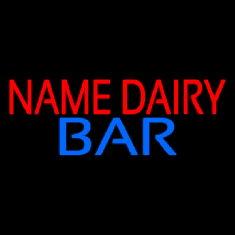 Custom Custom Dairy Bar Neon Sign USA