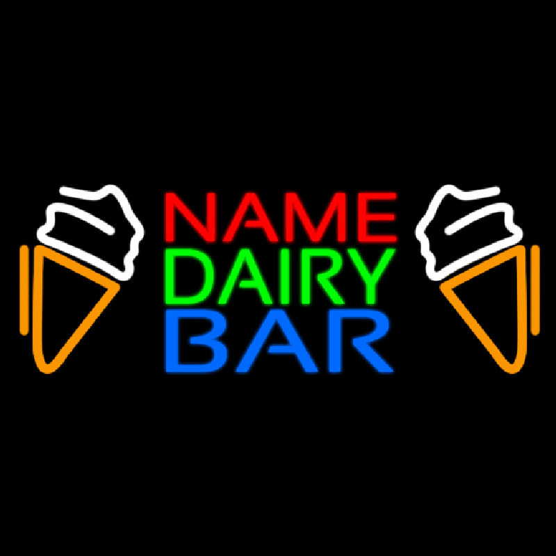 Custom Custom Dairy Bar Neon Sign USA