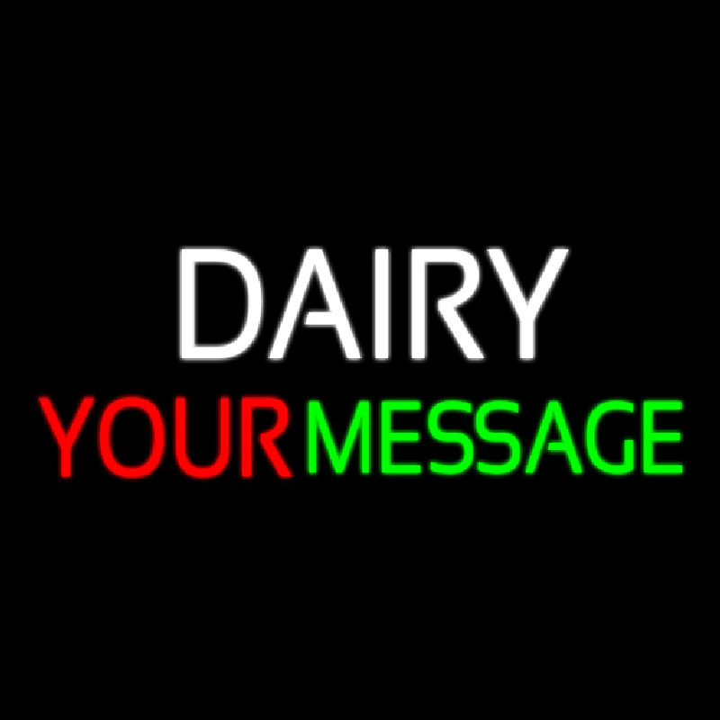 Custom Custom Dairy With Arrow Neon Sign USA