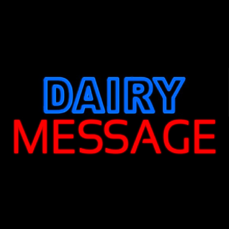 Custom Custom Double Stroke Dairy Neon Sign USA