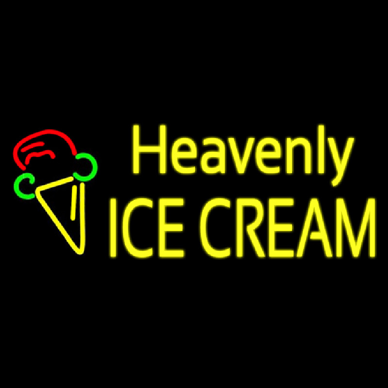 Custom Custom Heavenly Ice Cream Cone Neon Sign USA