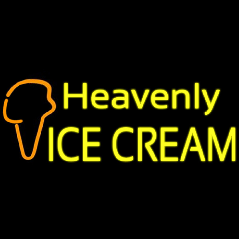 Custom Custom Heavenly Ice Cream Cone Neon Sign USA