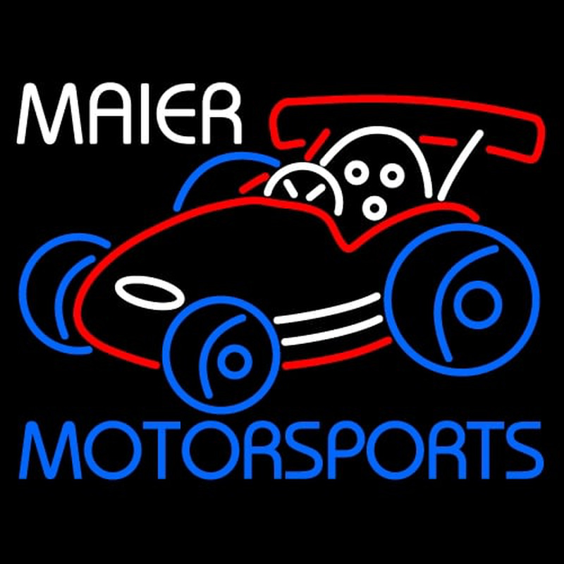 Custom Custom Maier Motorspots Go Kart Neon Sign USA