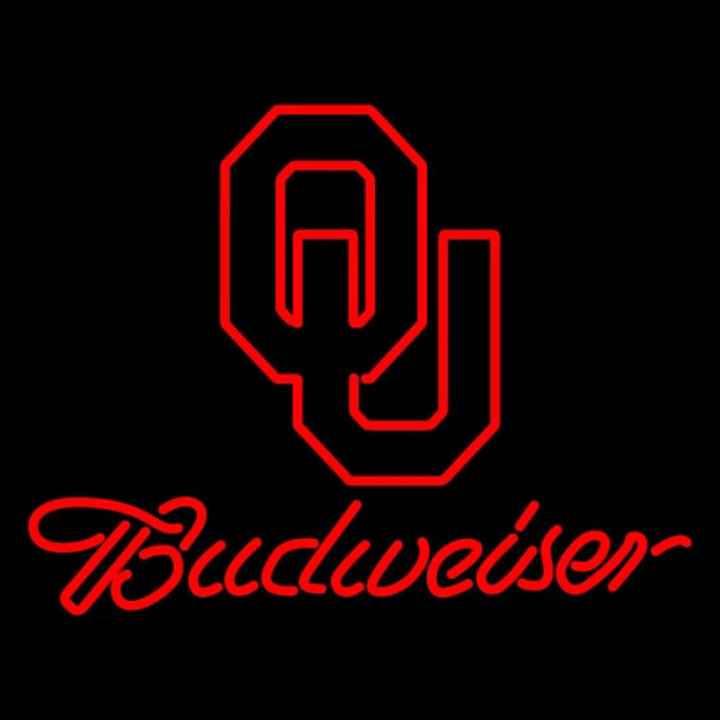Custom Custom Oklahoma Sooners Budweiser Logo Neon Sign Neon Sign USA