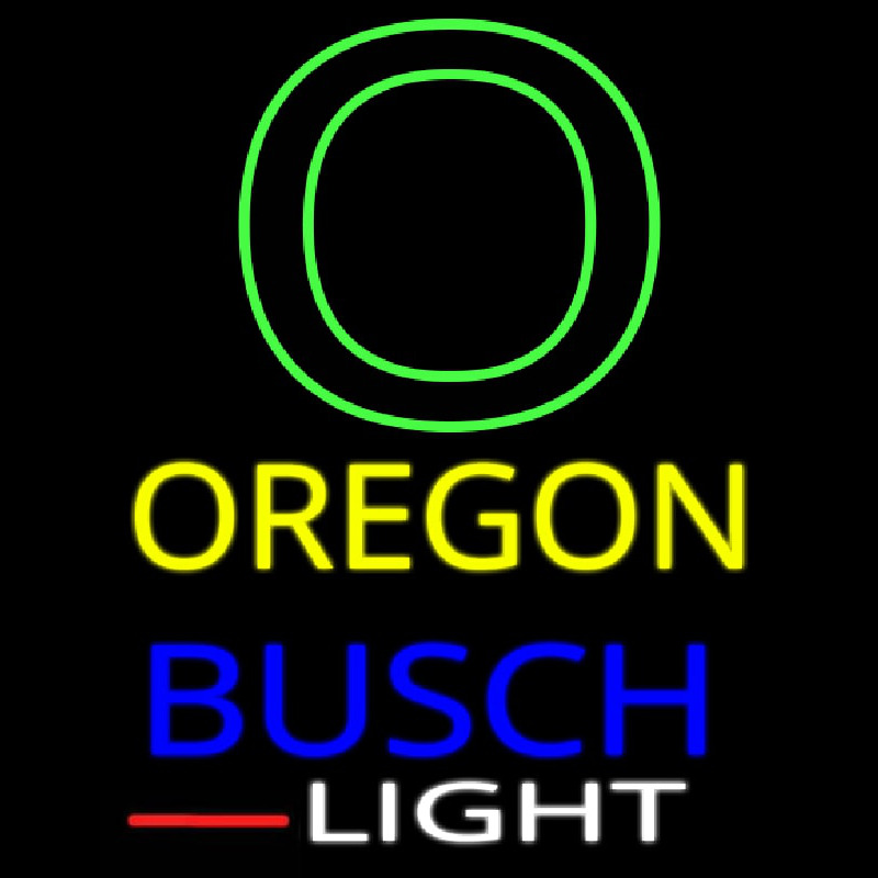 Custom Custom Oregon Wings With Busch Light Real Neon Tube Neon Sign USA