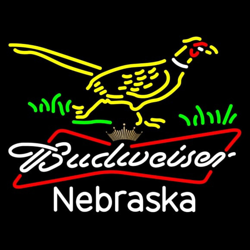 Custom Custom Pheasant Budweiser Tie Crown Neon Sign USA