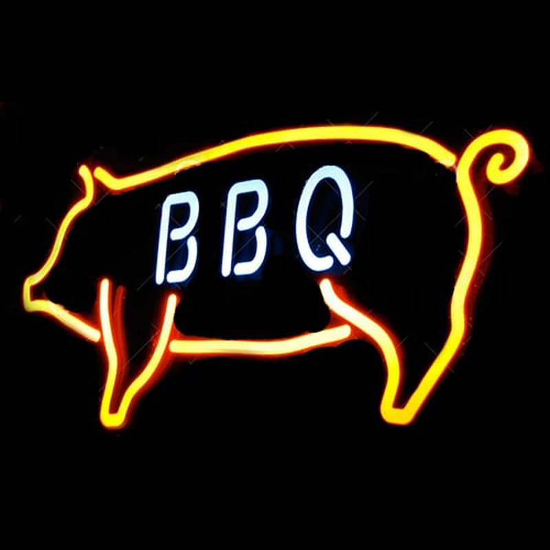 Custom Custom Red Bbq Neon Sign USA