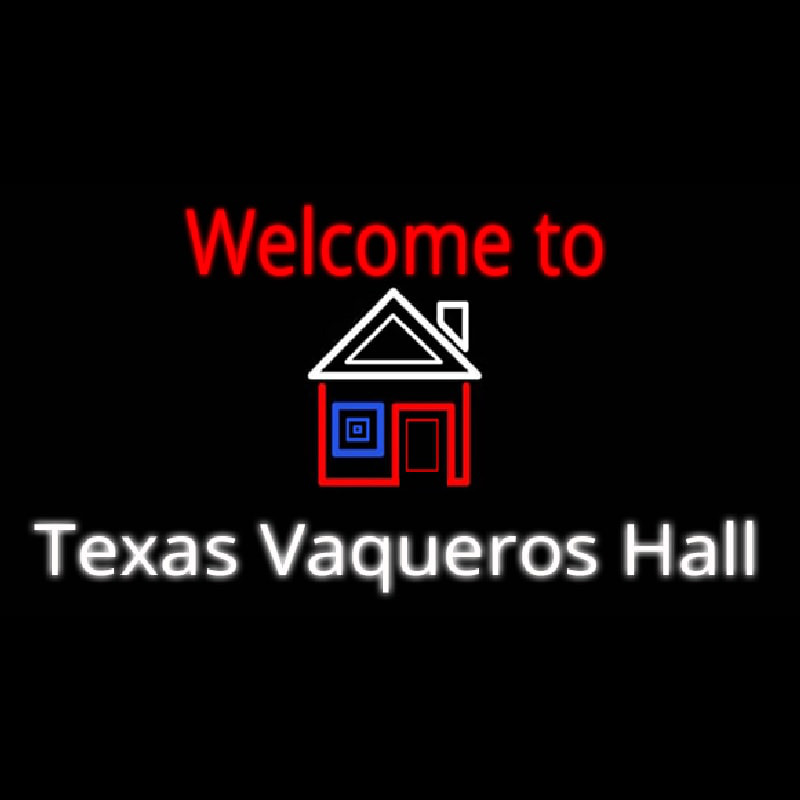 Custom Custom Welcome To Texas Vaqueros Hall Real Neon Tube Neon Sign USA