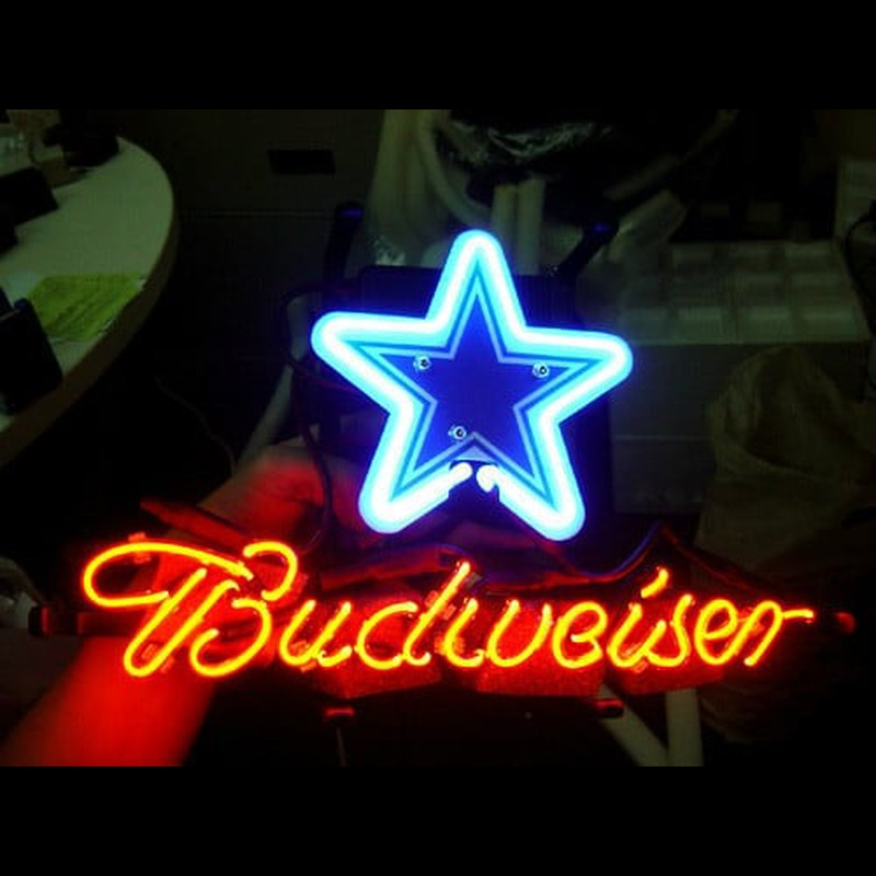 Custom Dallas Cowboys Football Budweiser Neon Light Sign Neon Sign USA