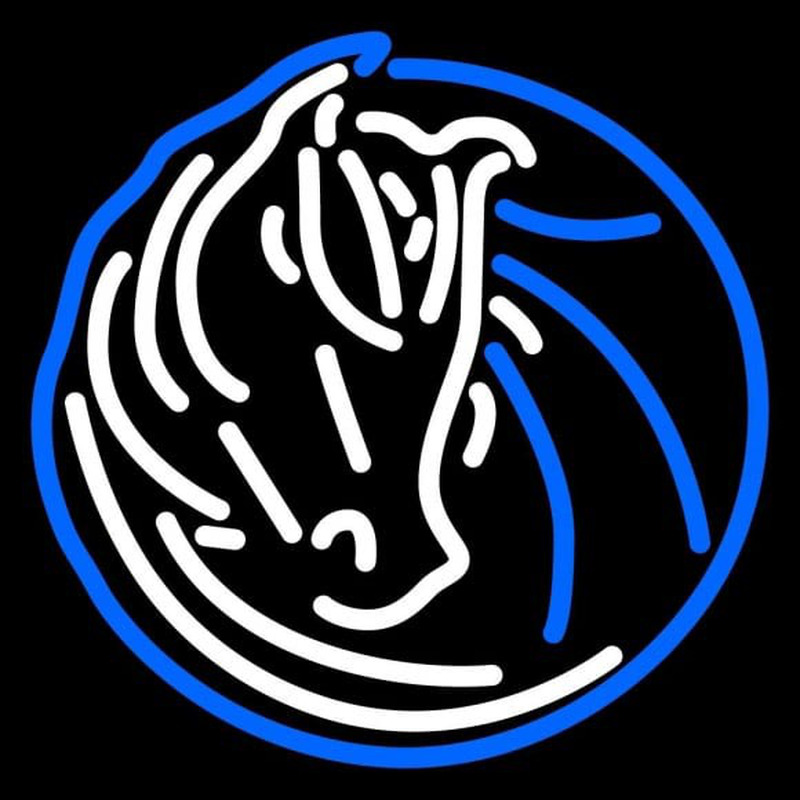 Custom Dallas Mavericks Alternate 2001 02 Pres Logo NBA Neon Sign Neon Sign USA