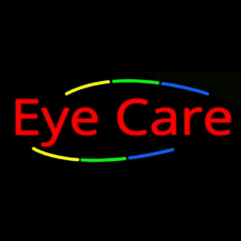 Custom Deco Style Multi Colored Eye Care Neon Sign USA