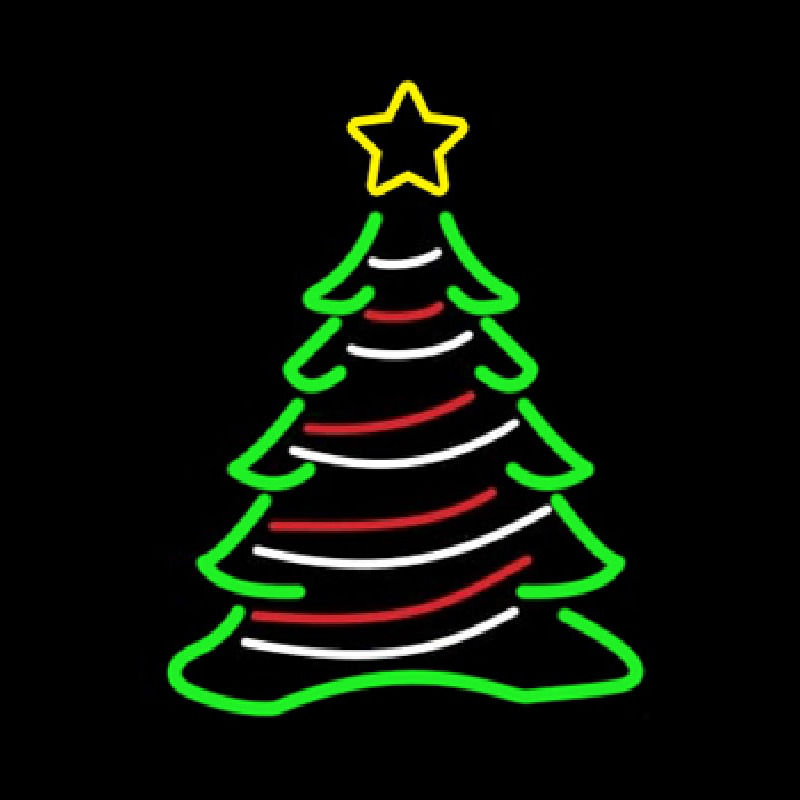 Custom Decorative Christmas Tree Neon Sign USA