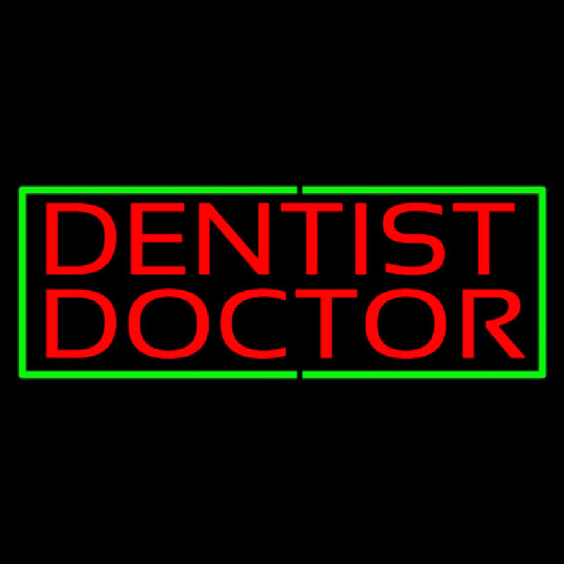 Custom Dentist Doctor Neon Sign USA