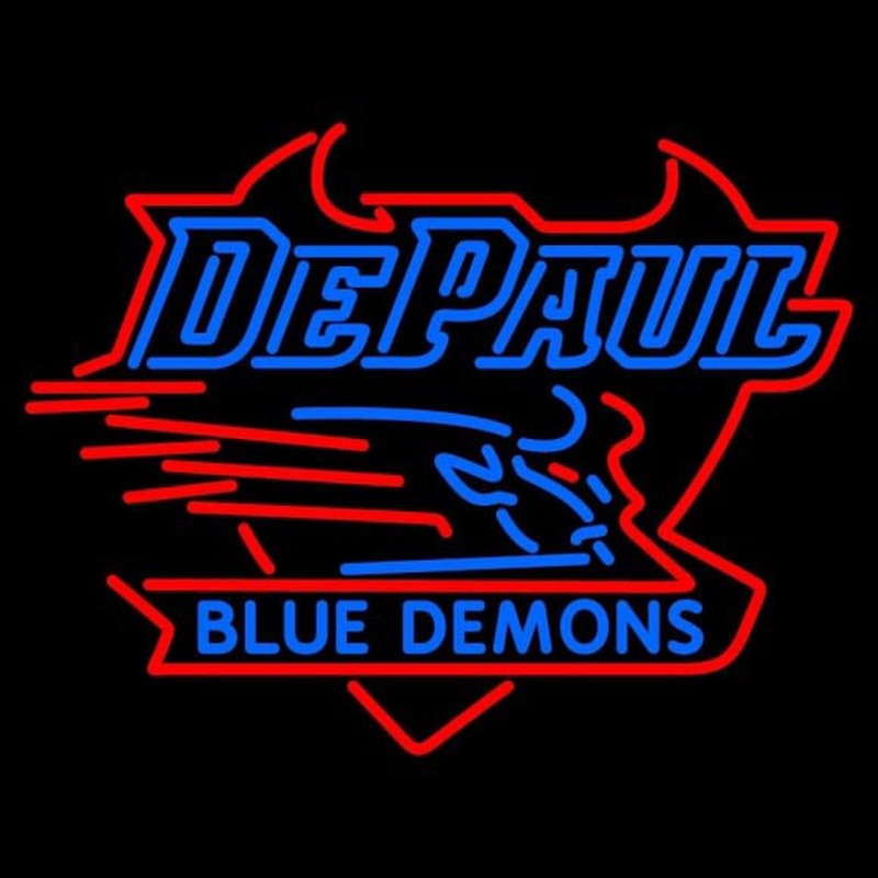 Custom Depaul Blue Demons Neon Sign Neon Sign USA