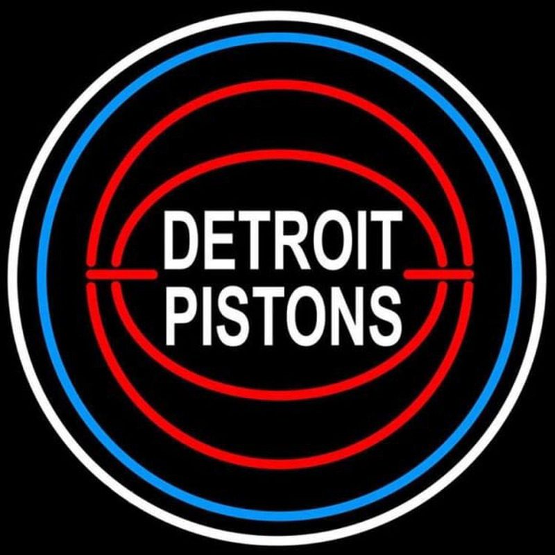 Custom Detroit Pistons NBA Logo Neon Sign Neon Sign USA
