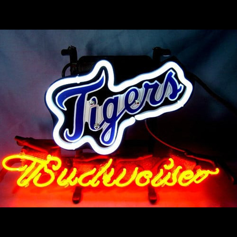 Custom Detroit Tigers Baseball Budweiser Beer Neon Light Sign Neon Sign USA