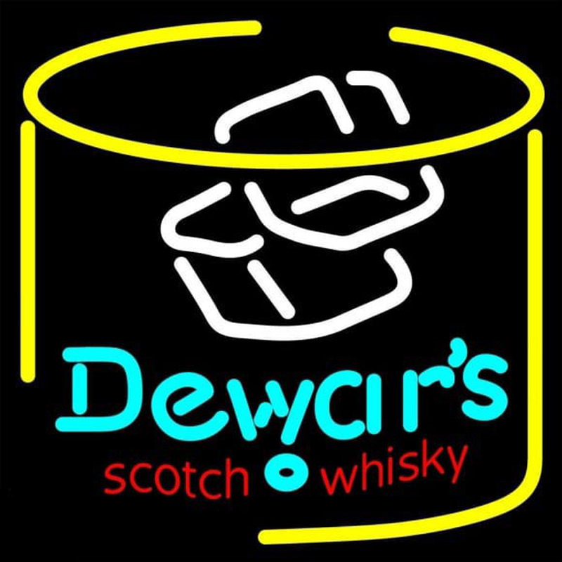 Custom Dewars Scotch Whisky Neon Sign USA