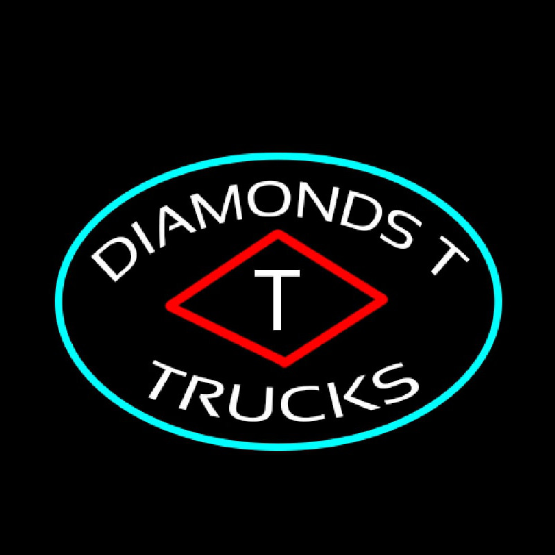 Custom Diamond T Trucks Neon Sign USA