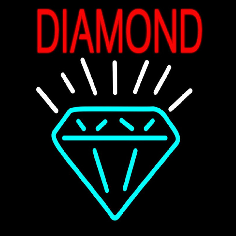 Custom Diamond With Logo Neon Sign USA