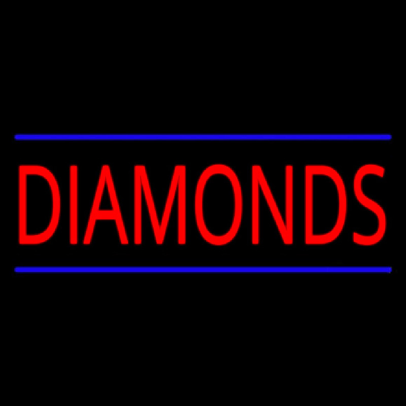 Custom Diamonds Neon Sign USA