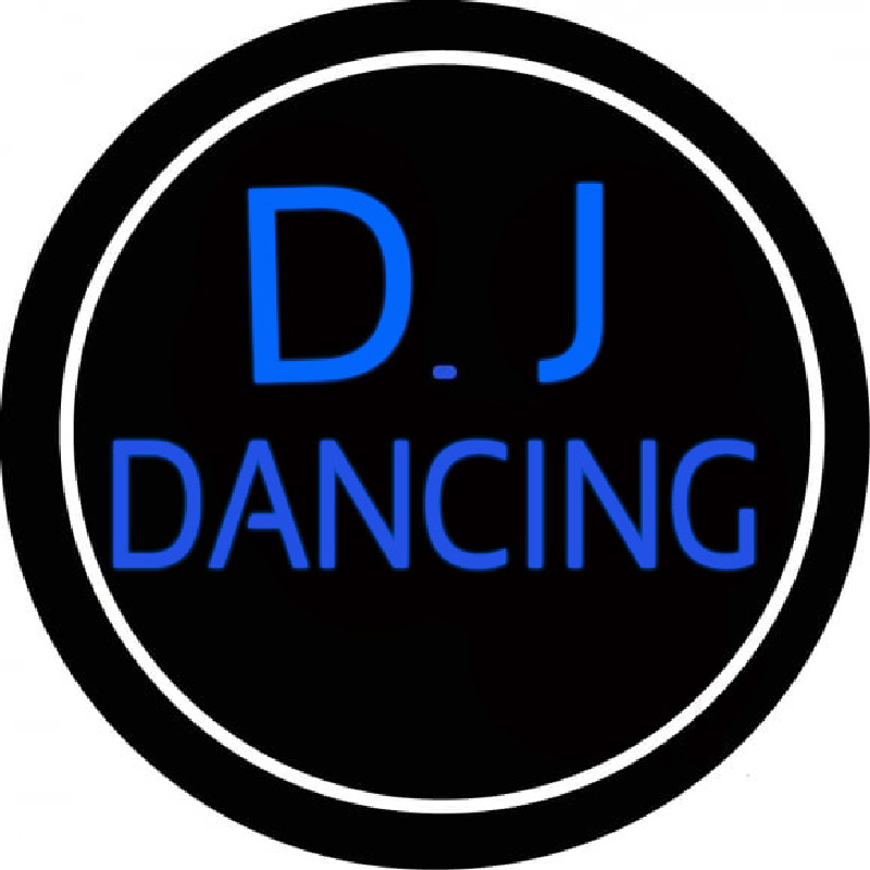 Custom Dj Dancing Circle Neon Sign USA