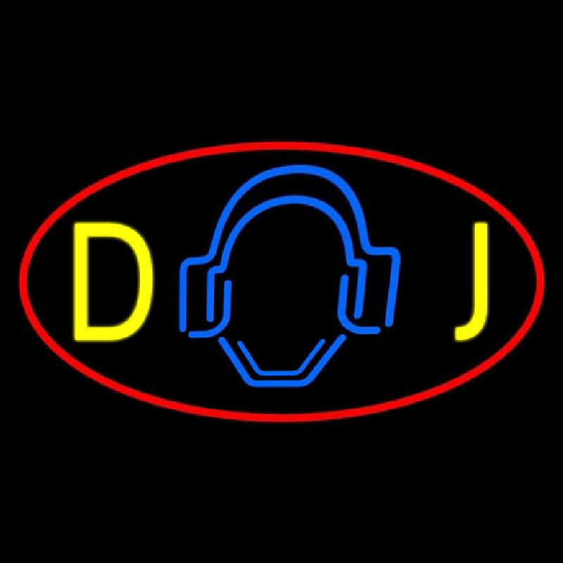 Custom Dj Logo 5 Neon Sign USA