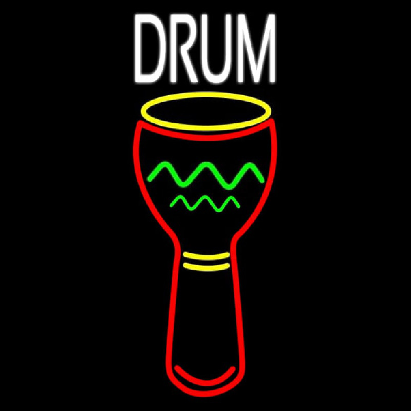 Custom Djembe Drum 1 Neon Sign USA