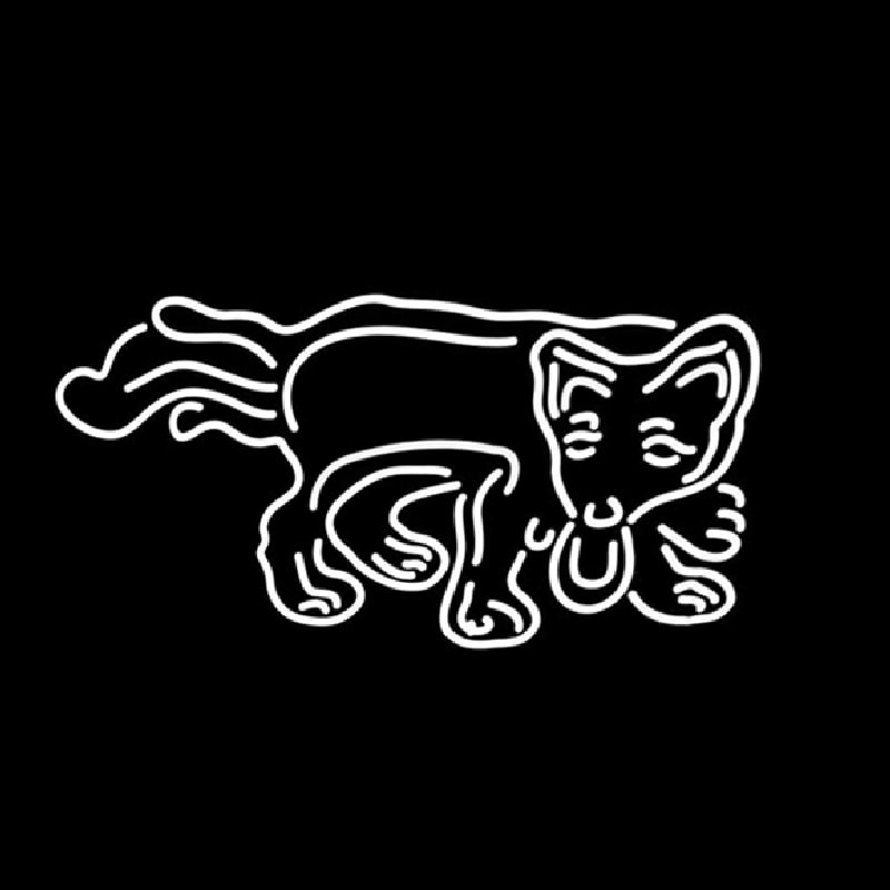 Custom Dog Logo White Neon Sign USA