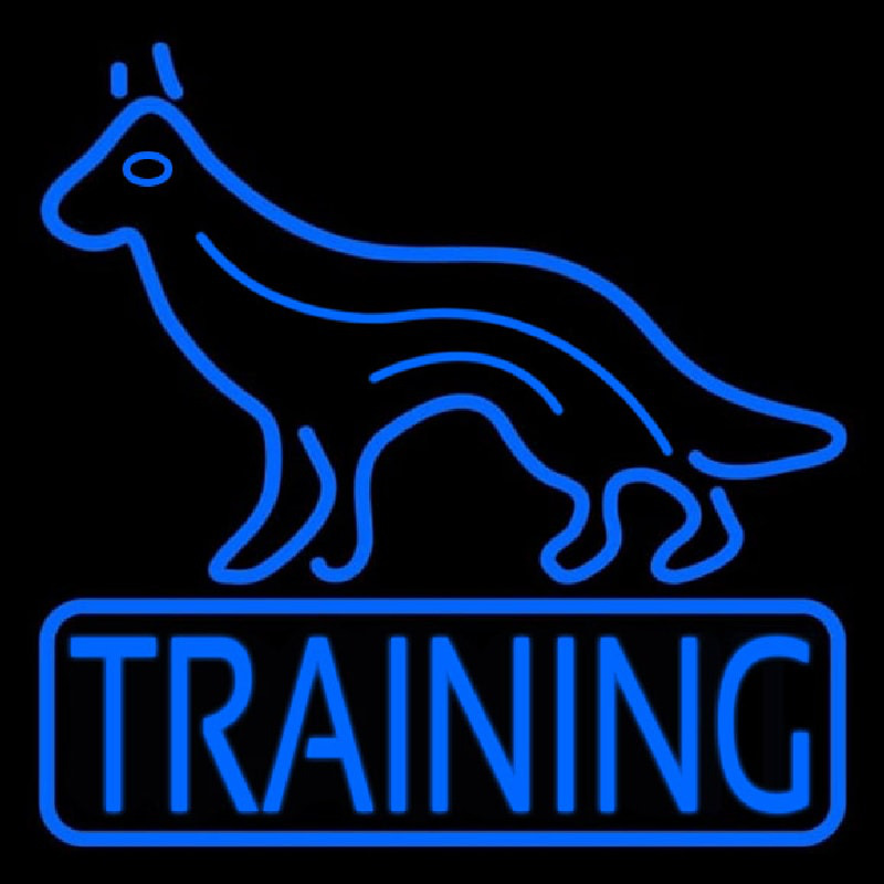 Custom Dog Training Neon Sign USA