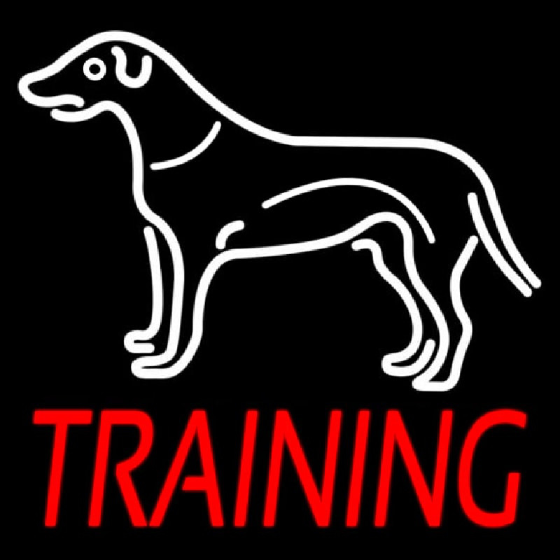 Custom Dog Training Neon Sign USA