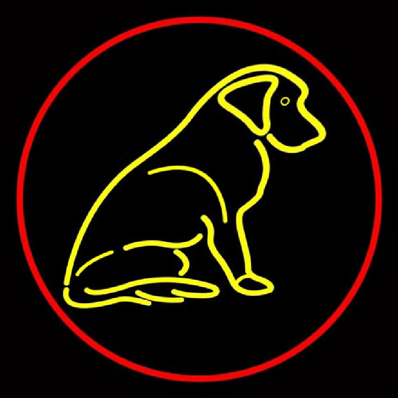 Custom Dog With Logo 2 Neon Sign USA