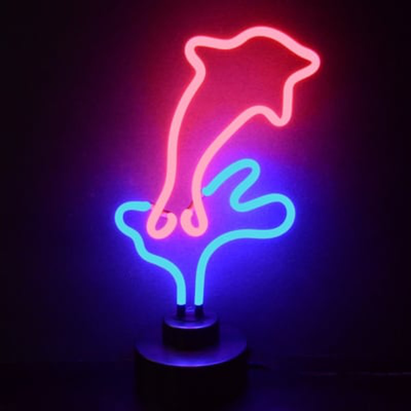 Custom Dolphin Desktop Neon Sign