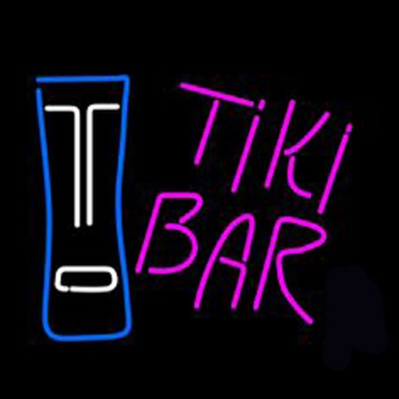 Custom Dolphin Tiki Bar Neon Sign USA