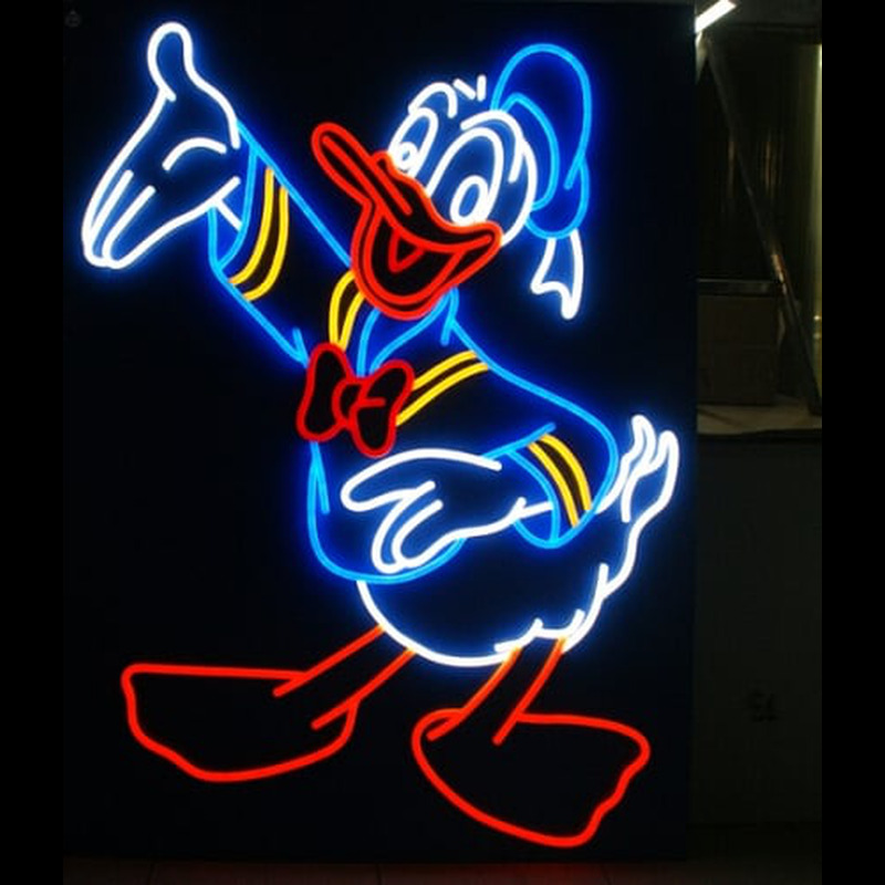 Custom Donald Duck Neon Sign USA