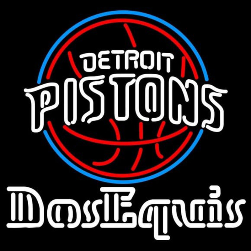 Custom Dos Equis Detroit Pistons NBA Beer Sign Neon Sign USA