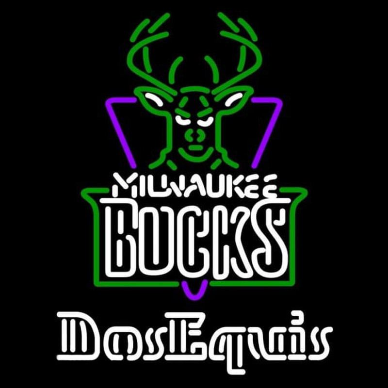 Custom Dos Equis Milwaukee Bucks NBA Beer Sign Neon Sign USA
