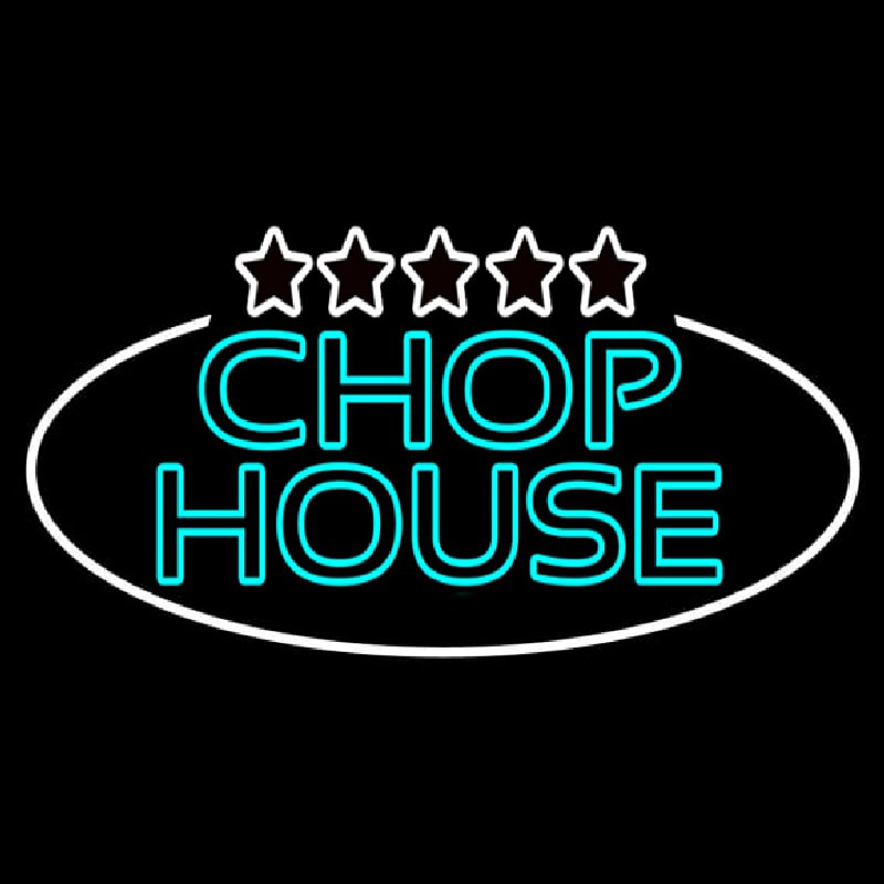 Custom Double Stroke Green Chophouse Neon Sign USA